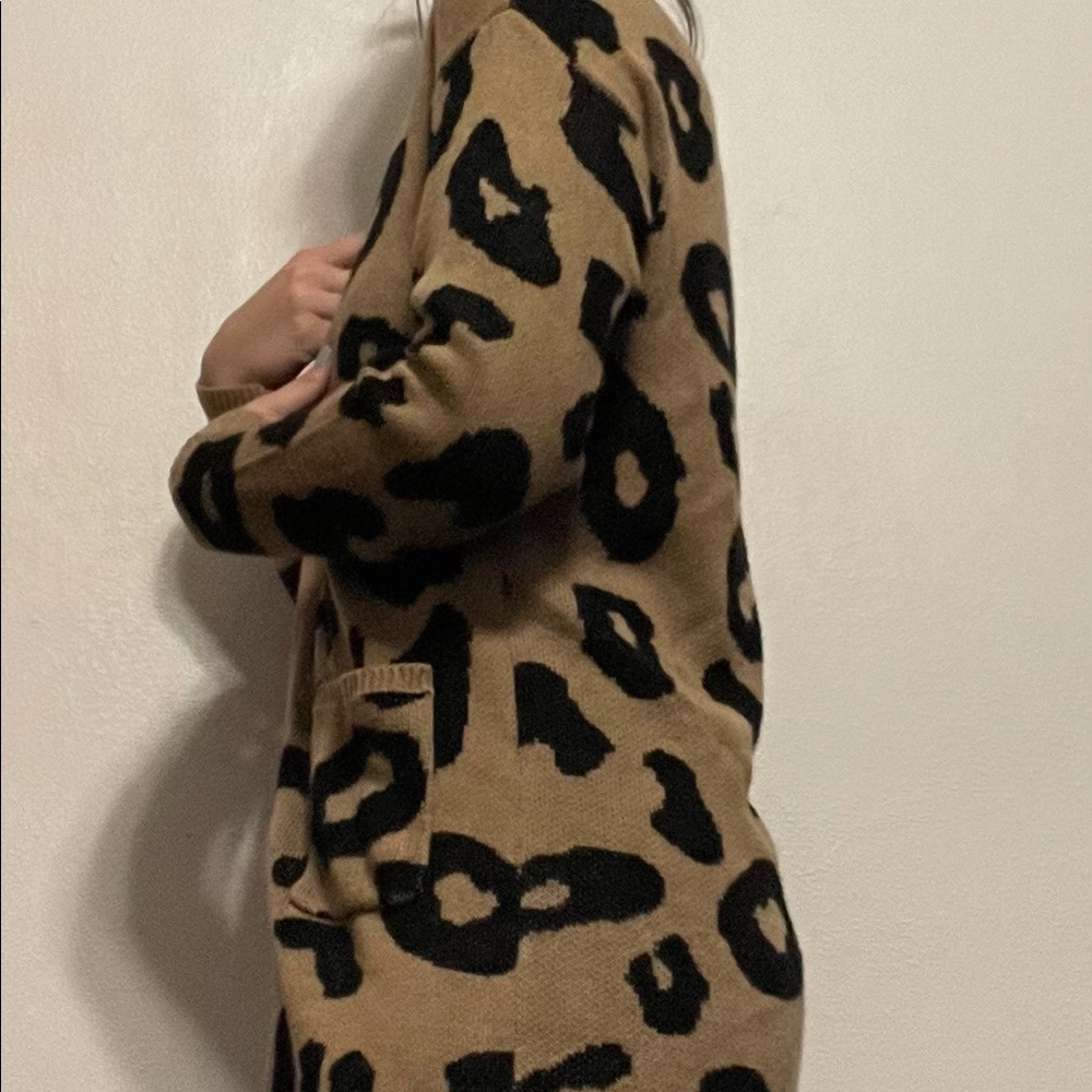 cheetah cardigan